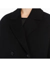 Capi Wool Double Coat Black - S MAX MARA - BALAAN 5