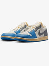 Air Jordan 1 SE Low Top Sneakers Smoke Grey Blue - NIKE - BALAAN 2