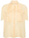 Women's GD Cotton Voile Fouled Shirt Yellow - LEMAIRE - BALAAN 2