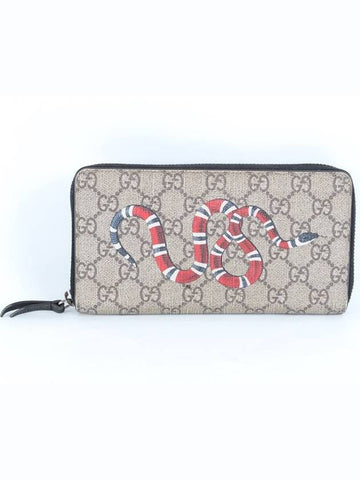 Snake zipper long wallet - GUCCI - BALAAN 1