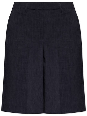 HERSKIND Pleated Bermuda Shorts 'Maxime', Women's, Grey - BIRGITTE HERSKIND - BALAAN 1