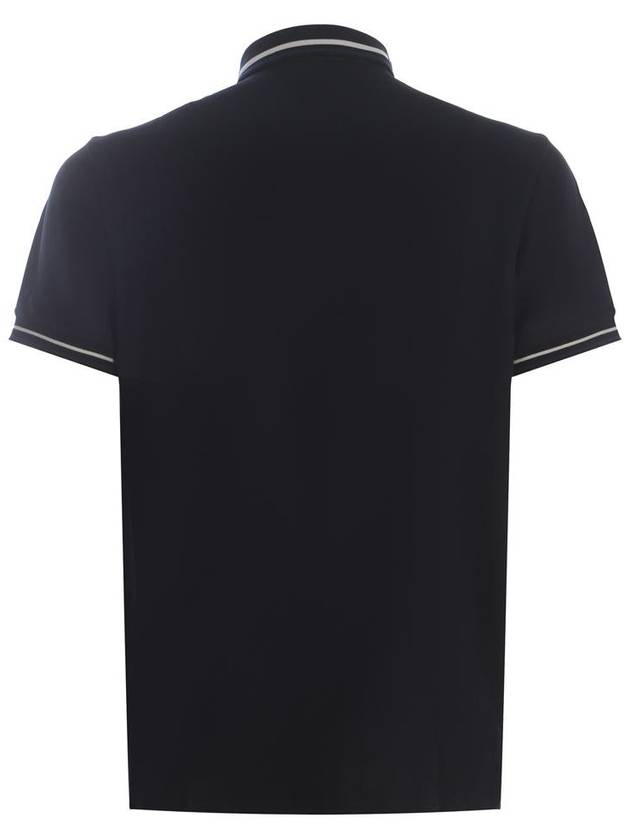 Contrast Trim Polo Shirt 3D1FM41JCYZ - EMPORIO ARMANI - BALAAN 4