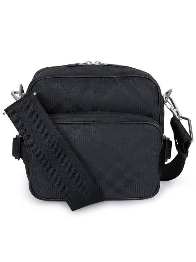 Check Jacquard Pocket Cross Bag Black - BURBERRY - BALAAN 3