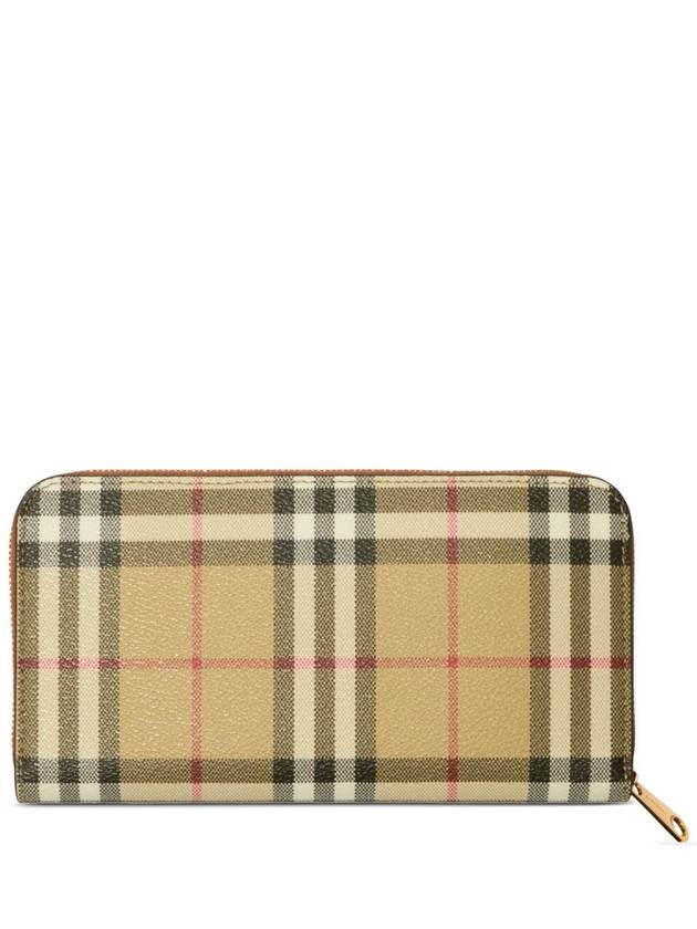 Check Zip Around Long Wallet Archive Beige - BURBERRY - BALAAN 2