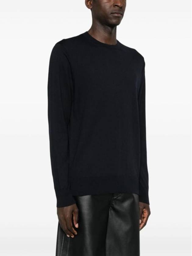 Cotton Silk Sweatshirt Night Blue - GIVENCHY - BALAAN 3