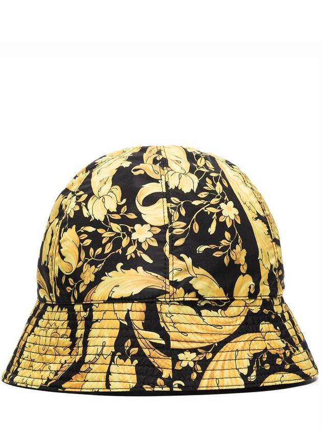 Baroque Bucket Hat Black - VERSACE - BALAAN.