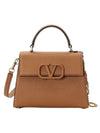 V Sling Small Grainy Calfskin Hand Cross Bag Almond - VALENTINO - BALAAN 1