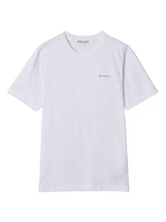 Logo Cotton Short Sleeve T-Shirt White - MARNI - BALAAN 2