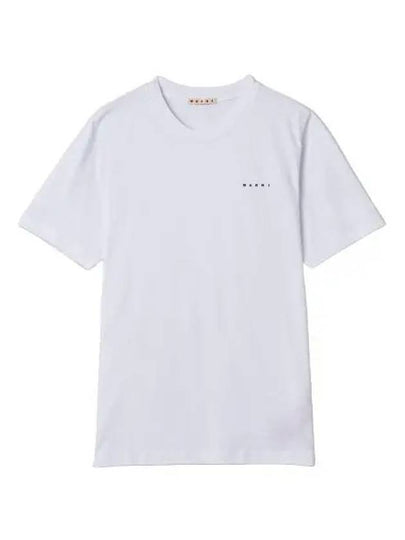 Logo Cotton Short Sleeve T-Shirt White - MARNI - BALAAN 2