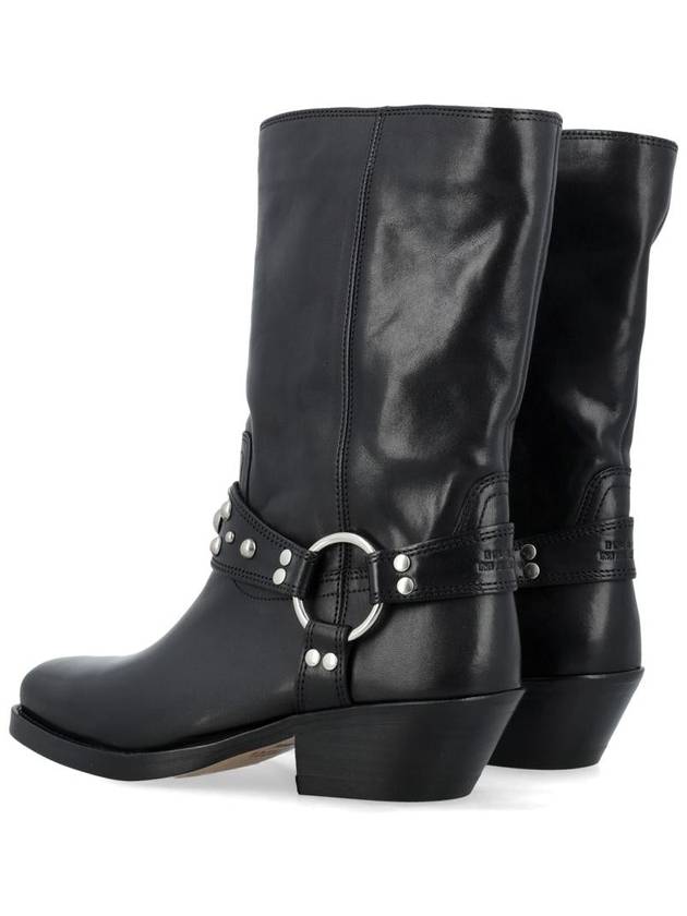 Antya Buckle Middle Boots Black - ISABEL MARANT - BALAAN 5