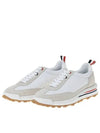 Thom Women Browne Nylon Tech Runner Low Top Sneakers Grey White - THOM BROWNE - BALAAN 2