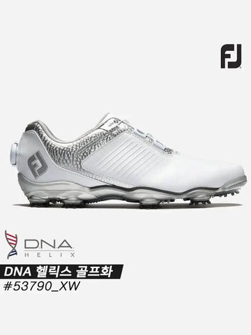 DNA Helix DNA HELIX Boa Golf Shoes 53790 XW White White Silver Men's - FOOTJOY - BALAAN 1