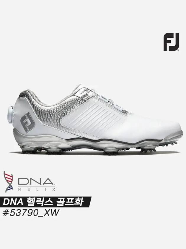 DNA Helix DNA HELIX Boa Golf Shoes 53790 XW White White Silver Men's - FOOTJOY - BALAAN 3