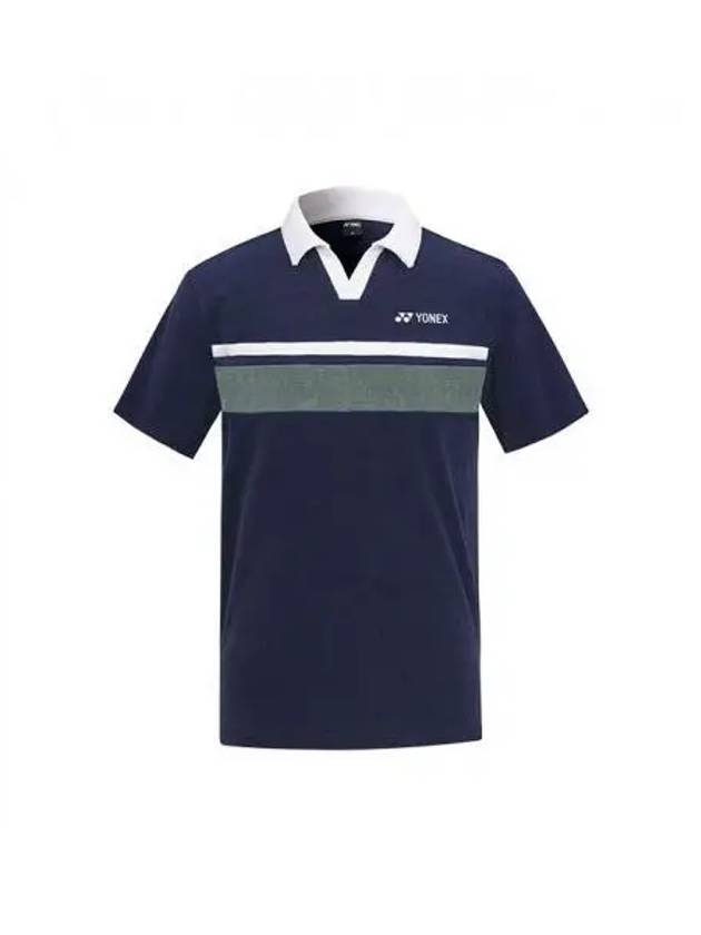 YONEX 231TS053U Navy Open Collar T Shirt - YOUNESS - BALAAN 1