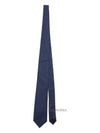 GG Pattern Silk Tie Navy - GUCCI - BALAAN 11