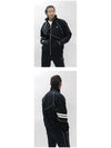 Metal Logo Armband Track Zip-up Jacket Black - MOOSE KNUCKLES - BALAAN 6