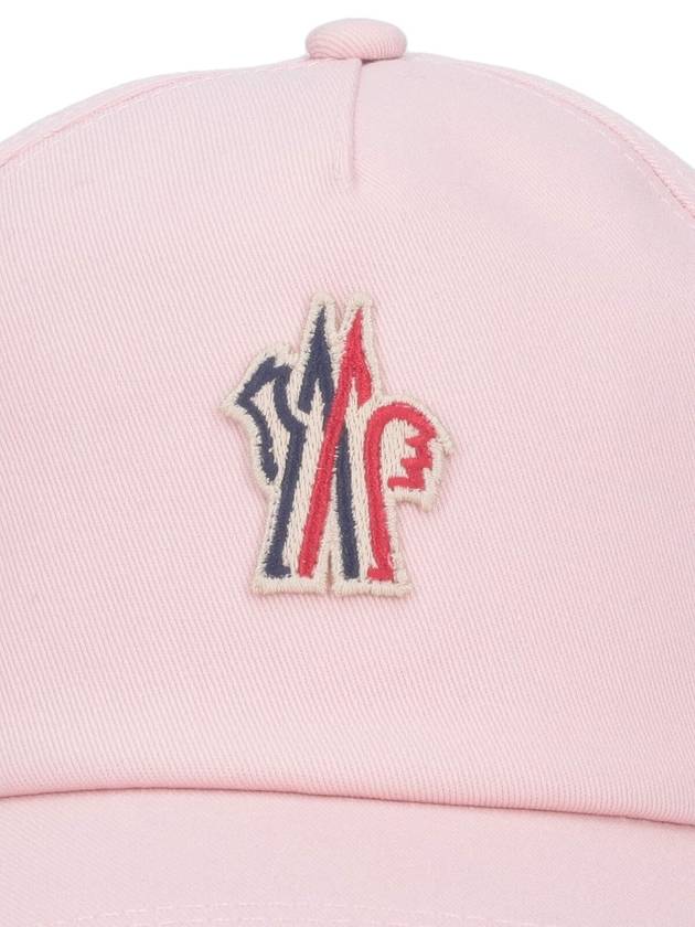 Gabardine ball cap light pink - MONCLER - BALAAN 4