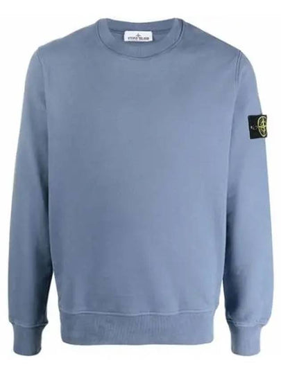 Wappen Patch Crew Neck Sweatshirt Avio Blue - STONE ISLAND - BALAAN 2