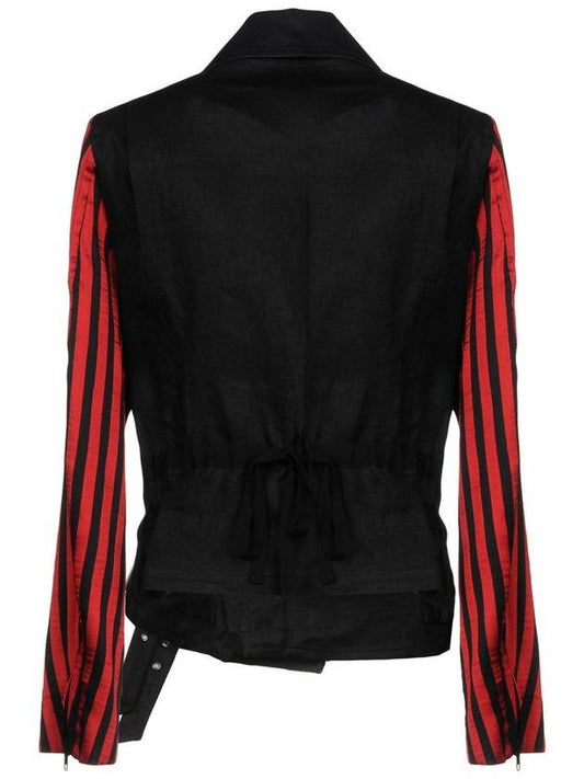 ann demeulemeester Wainwright RUBYBLACK biker jacket - ANN DEMEULEMEESTER - BALAAN 2