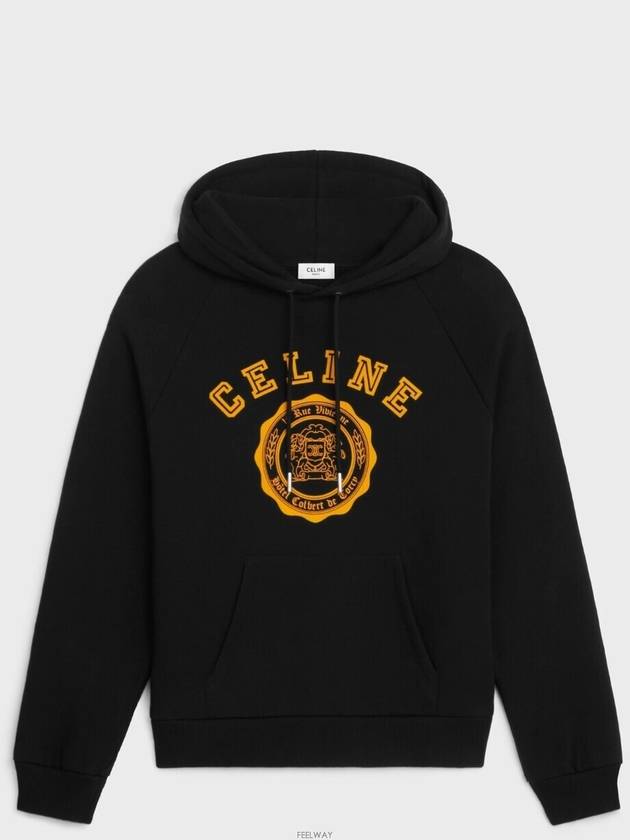 Blason Loose Hoodie Cotton Fleece - CELINE - BALAAN 1