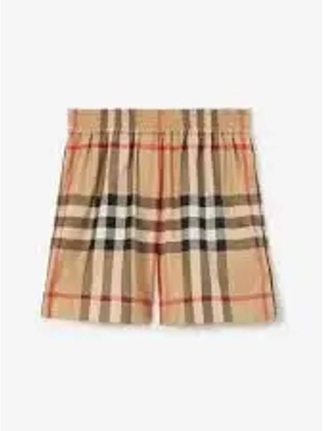 Check Shorts Beige - BURBERRY - BALAAN 2