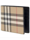 Vintage Check Slim Half Wallet Beige - BURBERRY - BALAAN 3