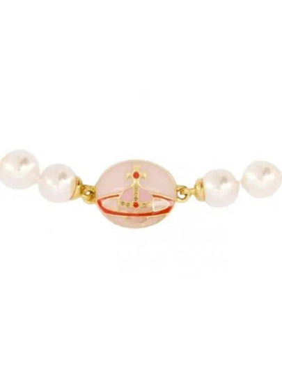 Loelia Pendant Pearl Necklace White Red - VIVIENNE WESTWOOD - BALAAN 2