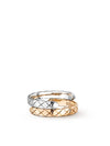 COCO CRUSH ring 18K white gold, beige gold, diamonds J11971 - CHANEL - BALAAN 3