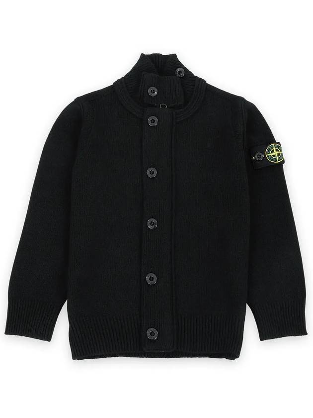 Kids Stone Island Knit Sweatshirt MO8116503Z1 V0029 BLACK - STONE ISLAND - BALAAN 4