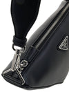 Triangle Logo Cross Bag Black - PRADA - BALAAN 8