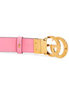 GG Marmont Reversible Leather Belt Beige Pink - GUCCI - BALAAN 8