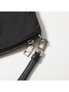 Re-Nylon and Saffiano Leather Clutch Bag Black - PRADA - BALAAN 6