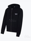 Handwriting Comfort Zip Up Hooodie Black - MAISON KITSUNE - BALAAN 2