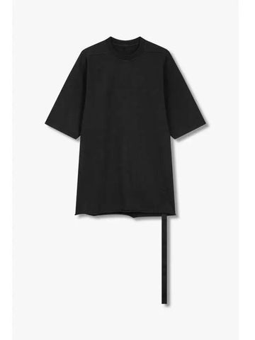 MEN DRKSHDW Cotton Crew Neck Jumbo T Shirt Black - RICK OWENS - BALAAN 1