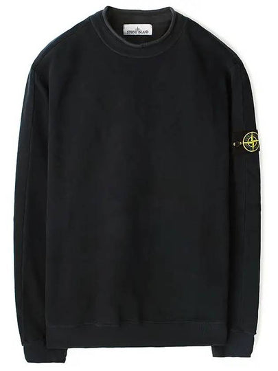 Stretch Cotton Fleece Mock Turtleneck Sweatshirt Black - STONE ISLAND - BALAAN 2