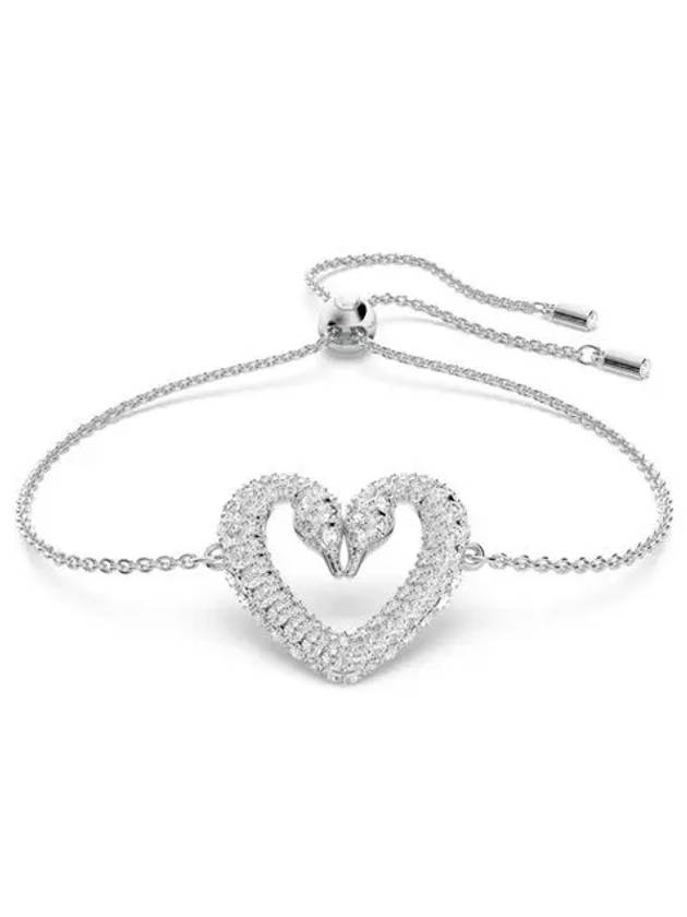 Sublima Swan Heart Medium Bracelet Silver - SWAROVSKI - BALAAN 3