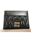 Matelasse Nappa Leather Card Wallet Black - MIU MIU - BALAAN 5