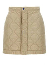 Quilted Nylon A-Line Skirt Beige - BURBERRY - BALAAN 2