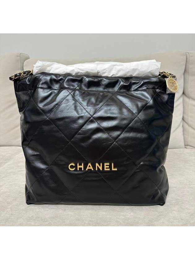 22bag medium black chain bag - CHANEL - BALAAN 2