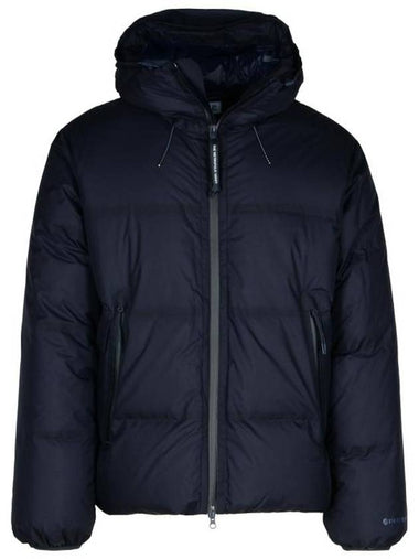 The Metropolis Series Pertex Hooded Down Padding Navy - CP COMPANY - BALAAN 1