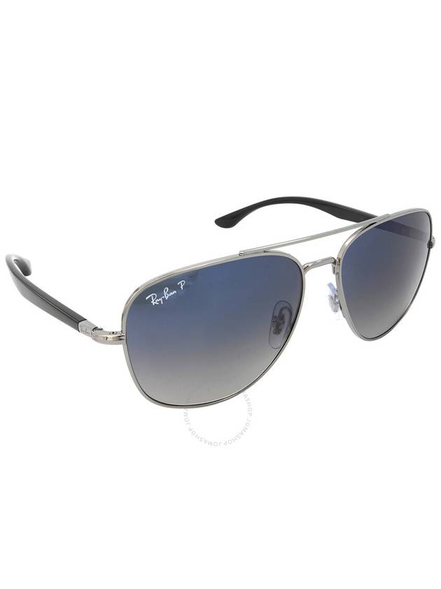 Ray Ban Polarized Blue Gradient Square Unisex Sunglasses RB3683 004/78 56 - RAY-BAN - BALAAN 2