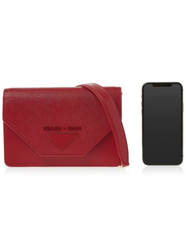 Lettering Logo Shoulder Bag Red - PRADA - BALAAN 7