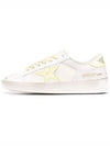 Men's Stardan Leather Yellow Tab Low Top Sneakers White - GOLDEN GOOSE - BALAAN 2