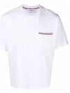 Cotton Oversized Pocket Short Sleeve T-Shirt White - THOM BROWNE - BALAAN 2