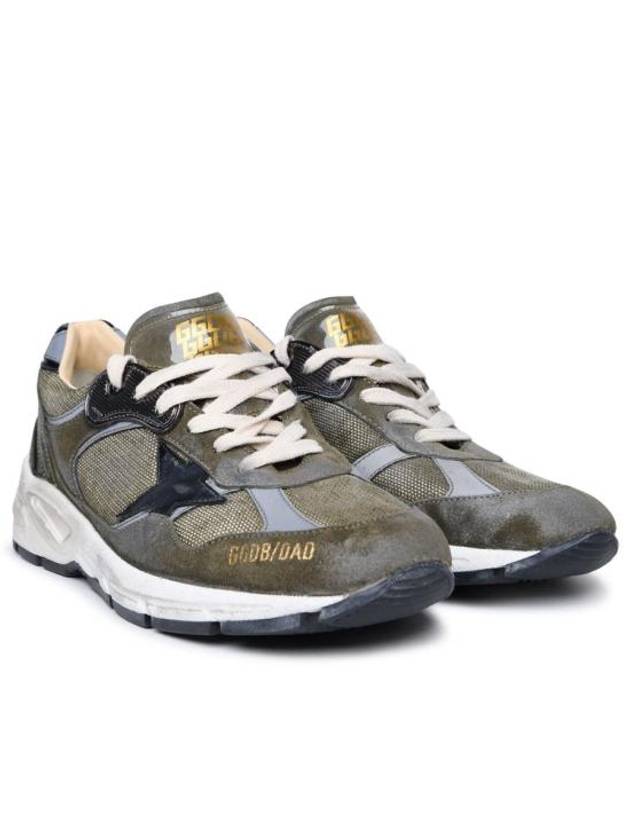 Deluxe Brand Running Dad Low Top Sneakers Olive - GOLDEN GOOSE - BALAAN 3