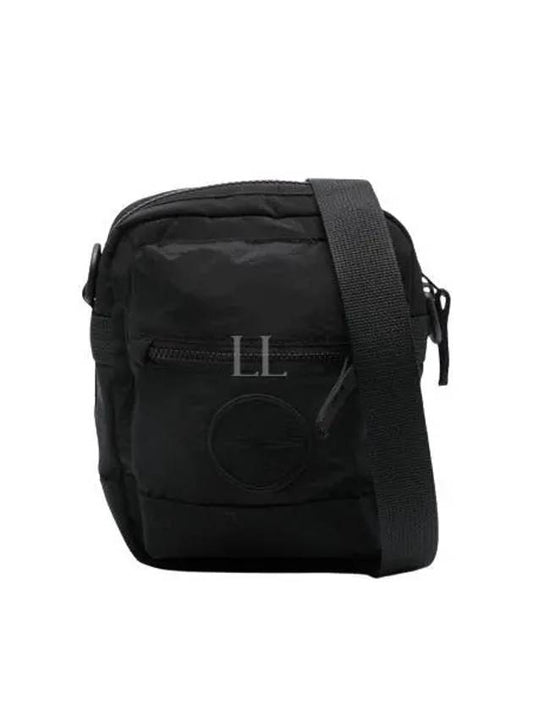 Logo Patch Cross Bag Black - STONE ISLAND - BALAAN 2