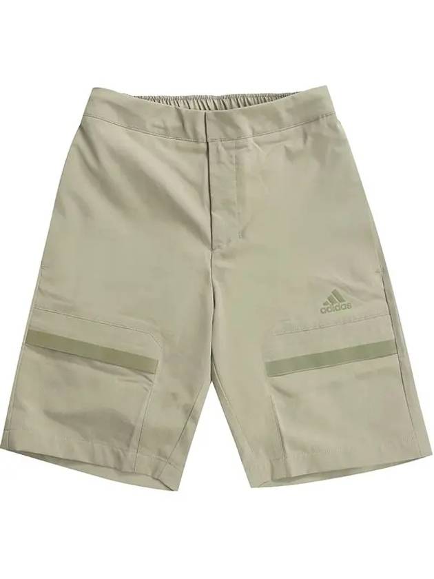 Elastic Waistband Breathable Shorts Beige - ADIDAS - BALAAN 3