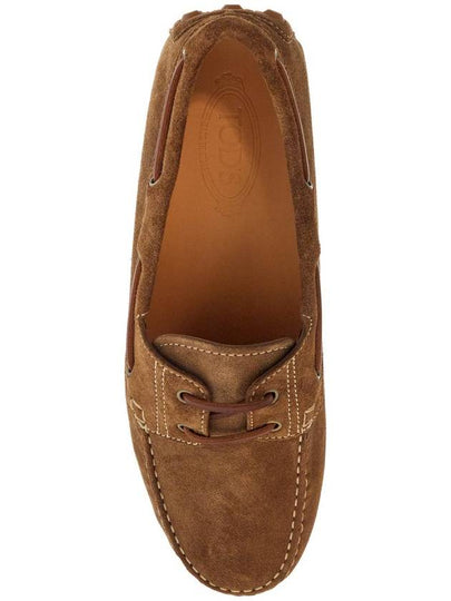 light walnut leather driving moccasin made in italy - TOD'S - BALAAN 2