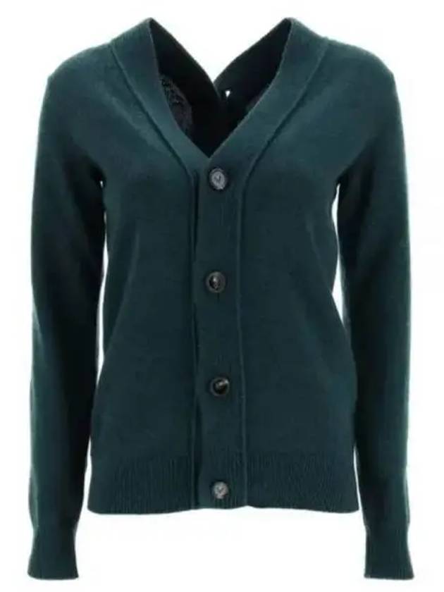 Double Button Cashmere Cardigan Green - BOTTEGA VENETA - BALAAN 2