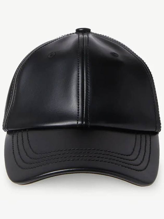 Cali Leather Ball Cap Black - ACNE STUDIOS - BALAAN 2